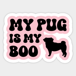 Pug Halloween Sticker